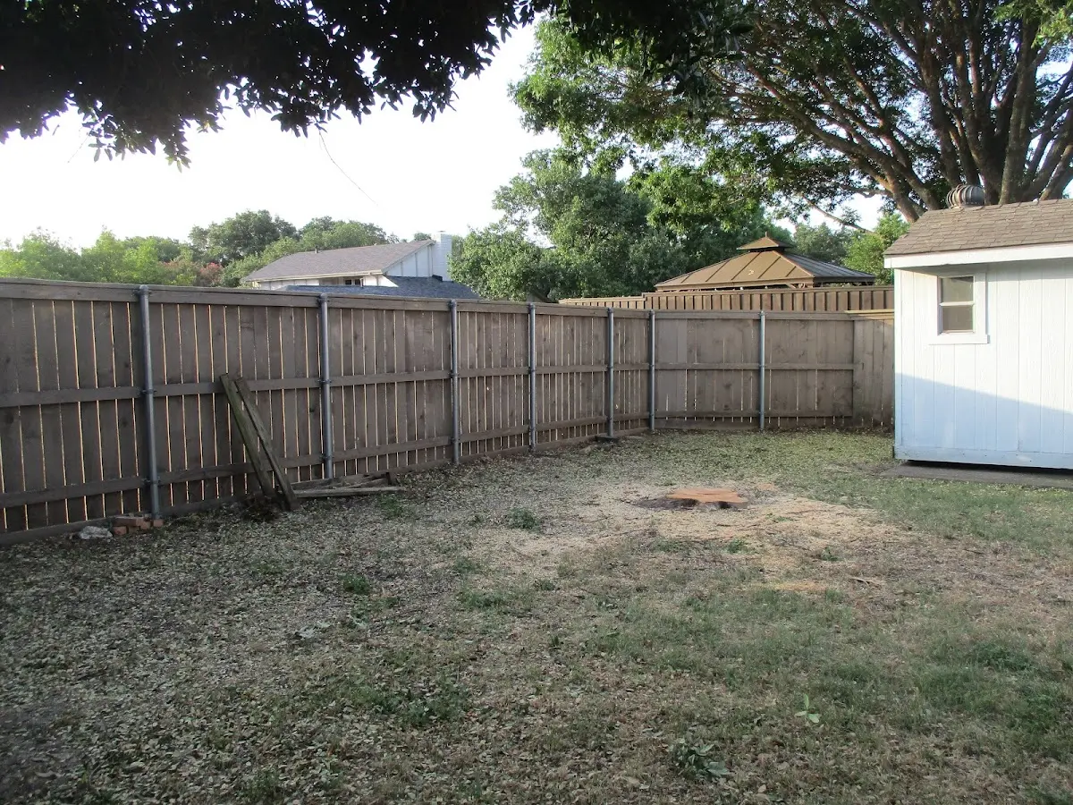 Cleared yard after professional tree removal in Grosse Tete